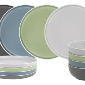 Brunner Midday Dolomit – 12‑dijelni Stone Touch servis za kampovanje
